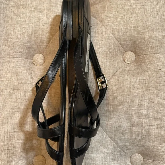 Jimmy Choo Elegant Black Leather Sandals - Picture 2 of 7